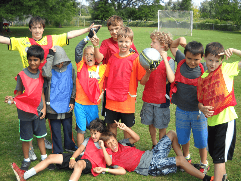 kids playing soccer